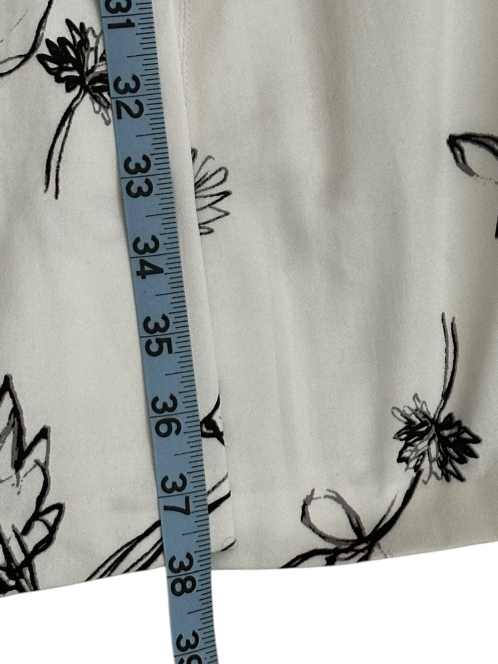 Chaps White & Black Floral Sleeveless Fit & Flare Dress - Picture 8 of 8